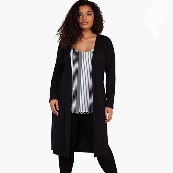 Dex Sweaters - ⭐️ 50% OFF ⭐️ Dex Black Ribbed Cardigan